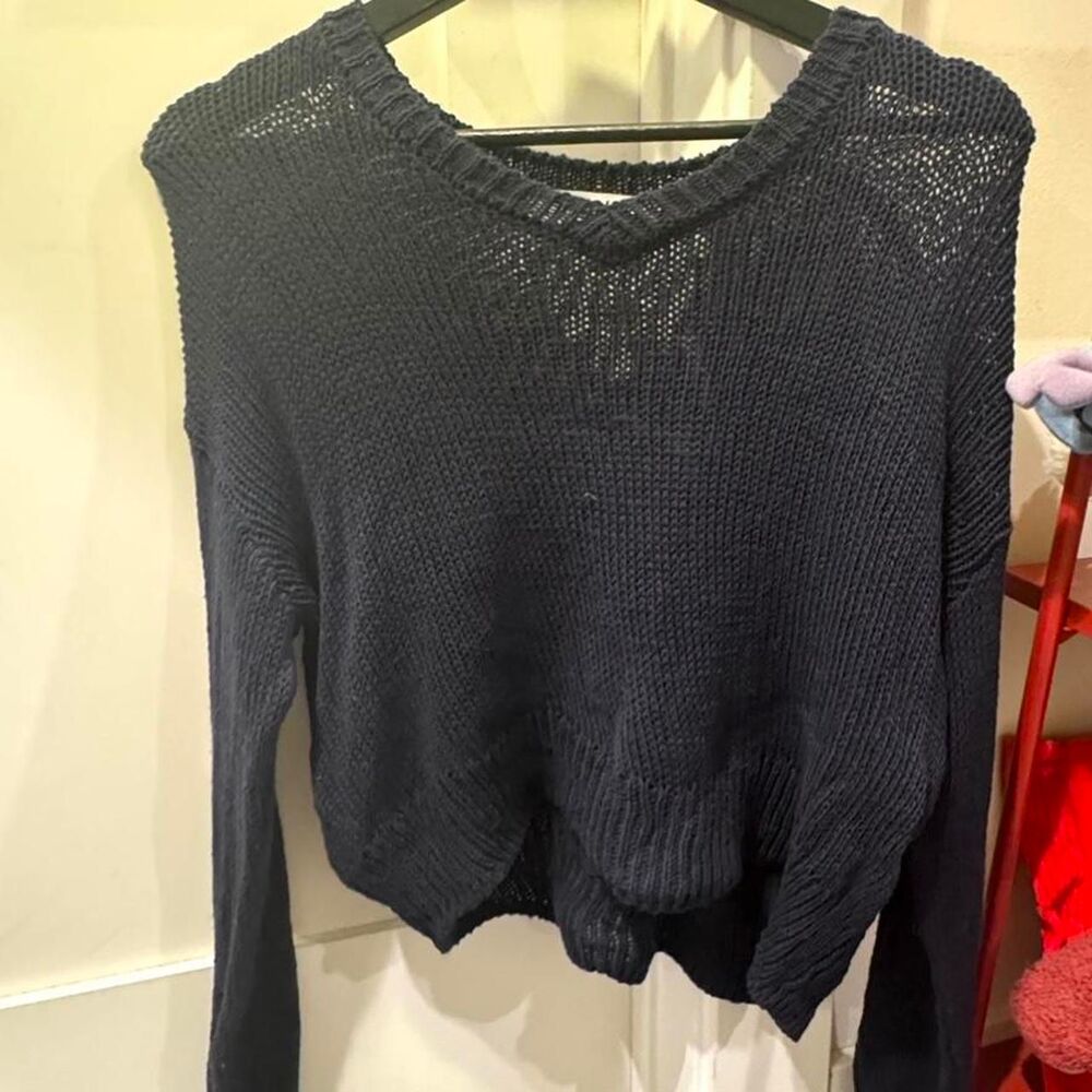 Archer cashmere Women's Navy and Blue Jumper